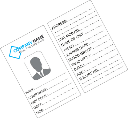 Premium Custom Paper ID Card – Personalized ID Badge Printing (Pack of 100)