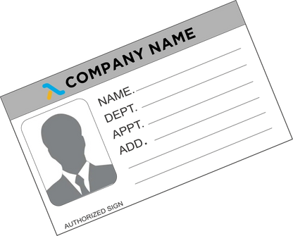 Premium Custom Paper ID Card – Personalized ID Badge Printing (Pack of 100)