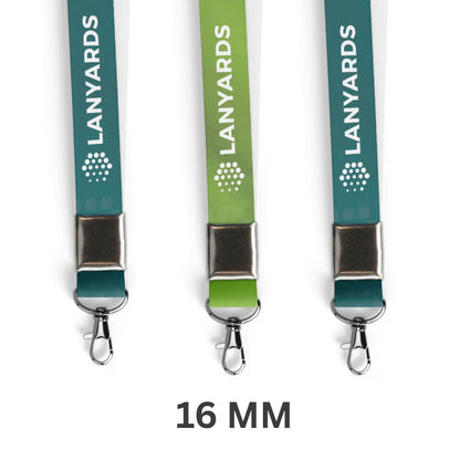 Personalized Digital Lanyard With Dog Hook - Width 16 mm  (Set of 16 Qty)
