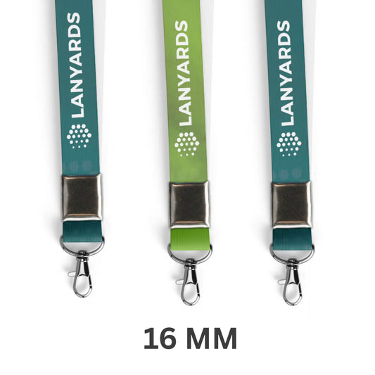 Personalized Digital Lanyard With Dog Hook - Width 16 mm  (Set of 16 Qty)