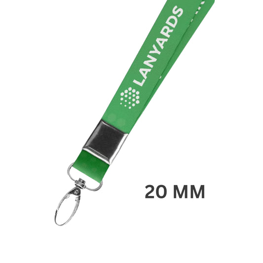 Personalized Digital Lanyard With Fish Hook - Width 20 mm (Set of 12 Qty)